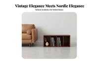Glass Door Hutch Vintage Design bookshelf for Home Office, Bedroom, Collectors