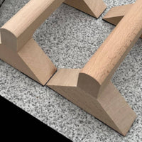Wooden Press-up Stands Stable Press-up Stands with Triangular Base Ergonomic Parallettes for Beginners, Home Gym