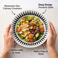 Bone China Dinner Plate, Modern Minimalist Style