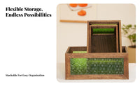 Patterned Glass Vanity Tray Vintage & Design Desktop Organizer accessibleTop Design Long-Lasting for Makeup Aficionados