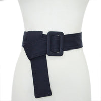 Canvas Waist Belt with Alloy Buckle Fashionable Wide Canvas Belt Comfortable