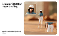 Hand-Painted Female Figurine Gift Elegant Miniature Woman Figurine