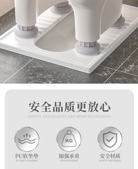 Portable Commode Chair with Anti-Slip Pads for Adults