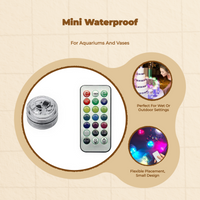 Waterproof RGB decor lights, remote