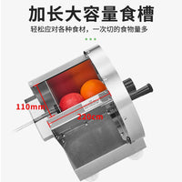 跨境不锈钢切片机手动切柠檬土豆多功能商用手摇水果蔬菜切片神器