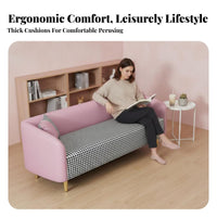 Long-Lasting Modern Loveseat and Armchair Set High-Density Foam Cushion Reception Furniture Sturdy Frame Commercial Seating Minimalist Design for Interior Designers, Business Owners, Bookstore, Reading Nook, Lounge Area, Lobby