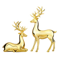 Resin Craft Couple Deer Figurine for Home Decor