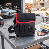 Waist Tool Bag Wear-Resistant Tool Belt Pouch Utility Belt Pouch Waterproof Multi-Pocket for Electricians, Construction Sites