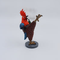 Kung Fu Cockerel Sculpture with Bottle Combat Arts Cockerel Figurine Funny Vivid for Collectors, Living Room, Entryway, Desk, Shelf