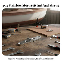 Sturdy Duty Fold Hinge Saltwater-Resistant Grade Stainless Steel Hinge Rustproof Mirror Polished Finish for Boat Owners