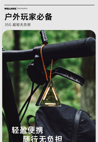 多功能三角警示照明灯户外露营氛围灯夜跑夜间骑行自行车照明灯
