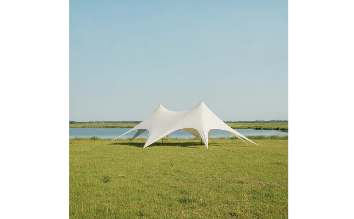 Double-Peak Canopy Protection Outdoor Canopy Tent Waterproof Sun Cover for Event Planners, Campers, Camping, Picnics