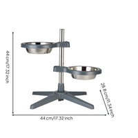 Elevated Dog Bowl with Stainless Steel Bowls Easy to Clean for Kitchen