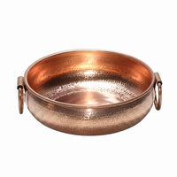 Hammered Copper Pot Loop Handles Copper Soup Pot Wide Open Top Cookware