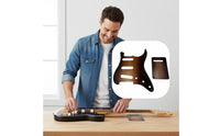 Electric Guitar Pickguard Multi-Part Set Wood Guitar Pickguard Guard Film Musical Accessory