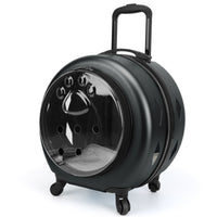 Wheeled Pet Carrier Sturdy-Housing Pet Carrier with Wheels Breathable for Travel