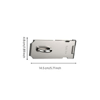 Stainless Steel Door Latch, 90-Degree Right Angle No-Drill Lock, Security Bolt for Interior & Exterior Doors, Household Security