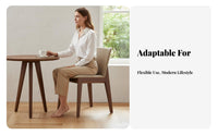 Upholstered Slopingsupport Chair Nordic Design Upholstered Side Chair Ergonomic Spinerest Stable Legs for Adults, Hotel