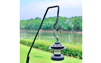 With Hook Camping Lantern Stand Easy to Assemble Portable Camping Light Stand Foldable Detachable Camp Hanger Lightweight for Hiking