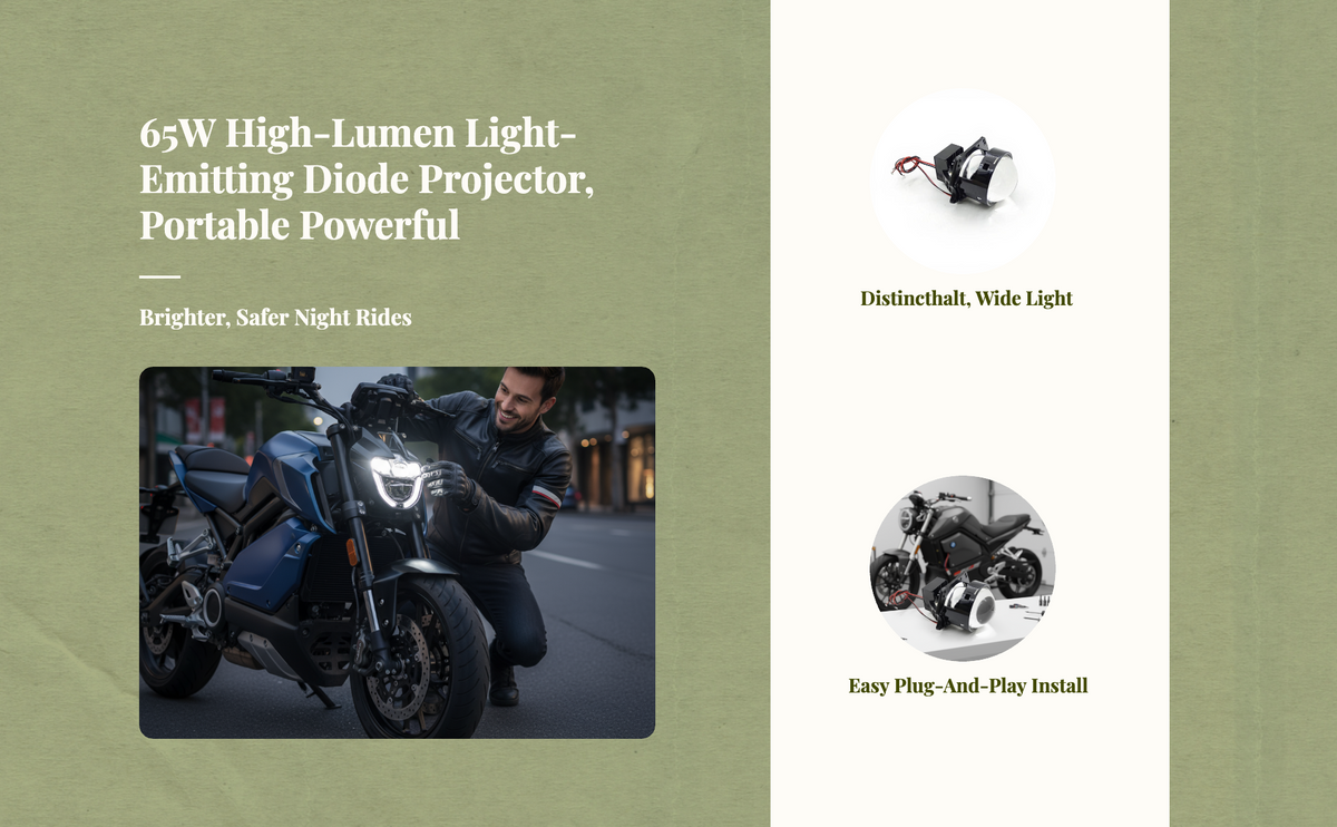 65W LED Motorcycle Headlight