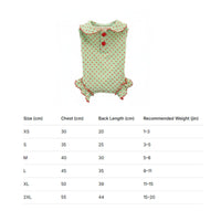 Collared Dog Jumpsuit Polka Spotted Pet Bodysuit Cute Ruffle Pet Romper for Daily Wear, Photo Photography