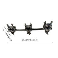 Drum Extension Bar with Clamps Adjustable Drum Hardware Extension Bar Space Efficient Percussion Accessory for Drummers, Home Studios