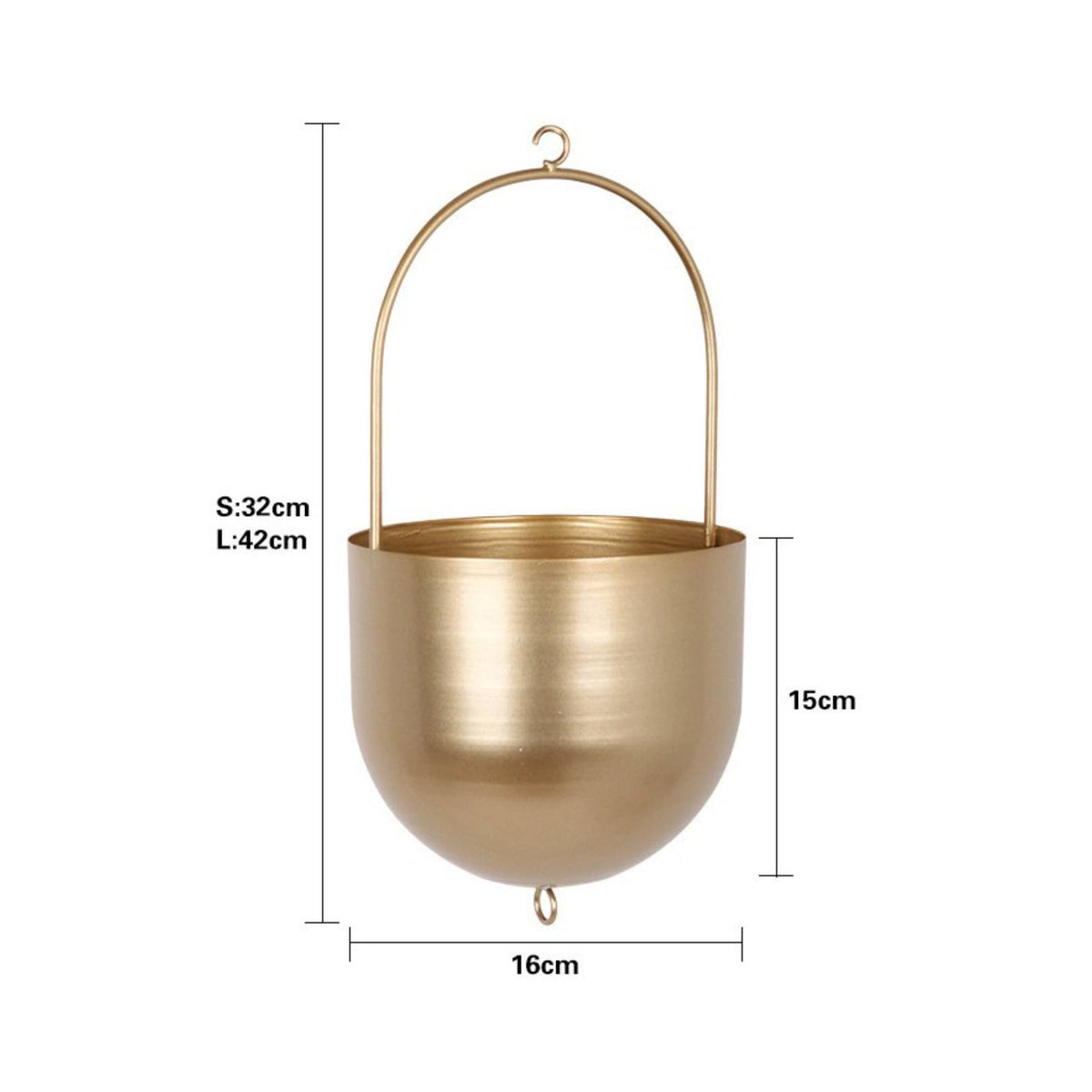 Hanging Basket Planter Nordic Design Suspended Plant Basket Easy to Hang