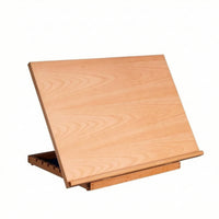 Table Top Easel Beechwood Desktop Painting Surface Portable Wooden Easel with Shelf for Artists, Studio, Classroom