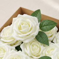 Real Touch Foam Roses for Wedding Decor, Artificial Flowers for DIY Crafts, Valentine's Day Roses for Home, Real Touch Foam Roses Bulk
