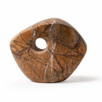 Marble Eye Sculpture Elegant Decorative Sculpture Substantial Tabletop Decorative Piece for Art Collectors, Bookshelf