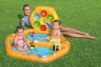 Bestway Inflatable Bee Volleyball Pool - Outdoor Home Kids Inflatable Ball Pool