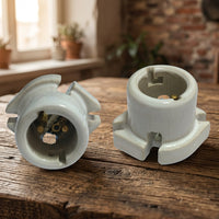 Light Fitting for Living Room and Home Lighting, Ceramic Lamp Holder and Bulb Holder, 250v 2a Electrical Fitting, Bottom Entry Design