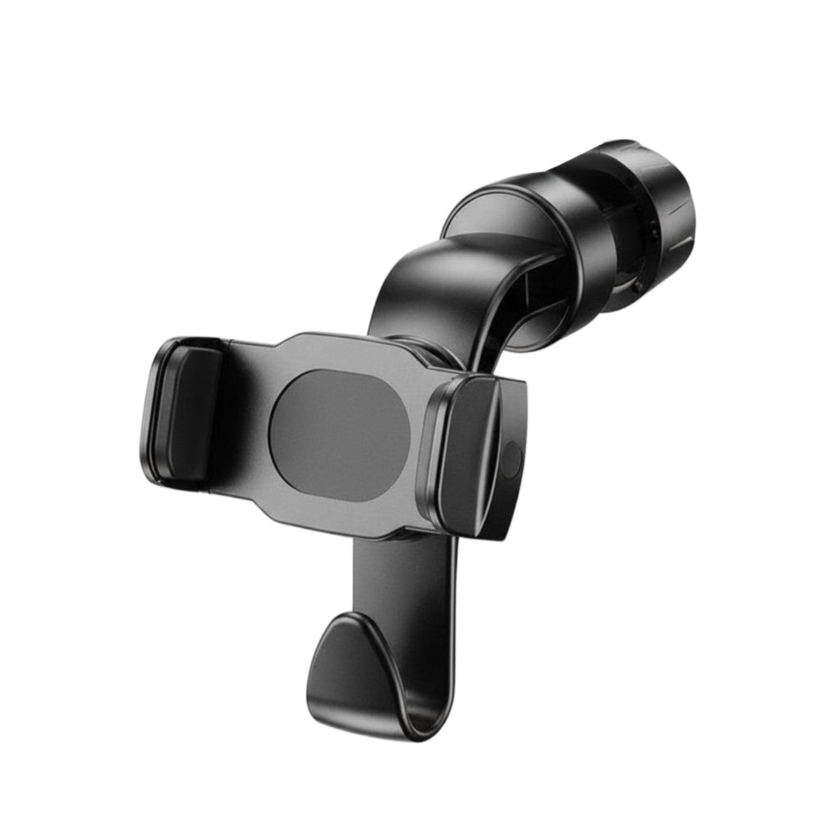 2-in-1 Car Hook Phone Mount 360° Rotation 2-in-1 Car Headrest Hook Rear Seat Phone Amusement Stand Anti-Slip for Travel