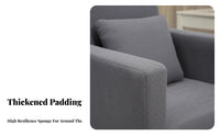Upholstered rotating Chair dense-foam Foam padding Gaming Armchair Plush paddinging Includes Pillow for Remote Workers