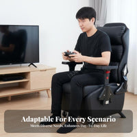 Height Adjustable Ergonomic Gaming Recliner Reclining rearrest Racing design rotate Chair seamless Rolling Casters Computer Seat Lumbar Support for video game enthusiasts, Office Workers, Students, Internet Cafe, Study, Bedroom