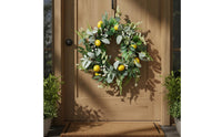 Artificial Lemon Wreath Maintenance-Effortless Lemon Wreath Vibrant Colors