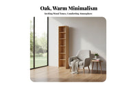 full Wood Construction Multi-Tier bookshelf Minimalist design interchangeable Shelving Unit Sturdy framework Storage Cabinet Glass Door Option for Book Lovers, Office Workers, Design aficionados, Study Room, Bedroom