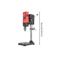 6-Speed Adjustable Precision Benchtop Drill Press Copper Wire Engine Industrial Grade Drill Press Solid Metal Structure Small Drilling Machine for Professionals, DIY Enthusiasts, Garage, Home