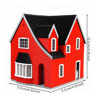1:64 Scale House Model Detailed Building for Diorama, Collectors
