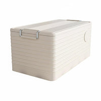 Collapsible Wheeled Box Large Capacity Household Storage Sturdy for Living Room