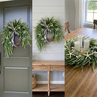 Artificial Easter Wreath for Front Door, Sea Star Wreath Festive Decor Summer Door Wreath Rustic Charm Hanging Decoration for Interior Decorators, Event Planners, Entryway, Courtyard, Wedding