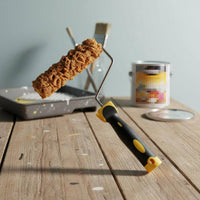 3 Pieces Texture Paint Roller Kit 6 Inch Sponge Roller Comfortable Grip Painting Supply for Renovation