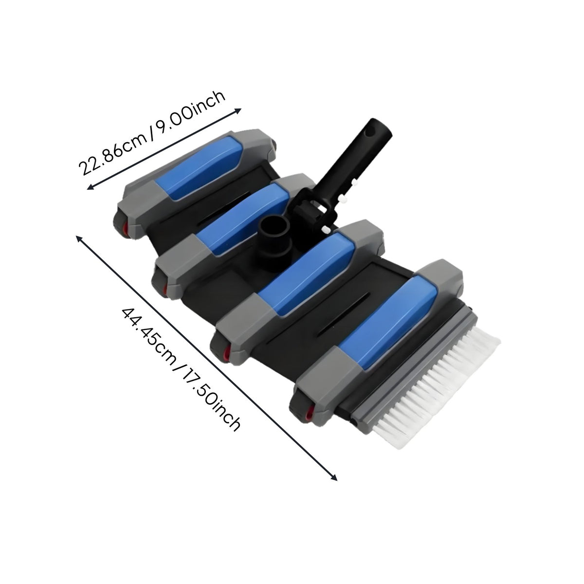 Pool Bottom and Wall Vacuum Head Easy to Clean Corners