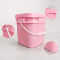 Thickened 5L Square Plastic Bucket for Washing Powder, Pet Food, and General Storage