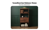 Minimalist Aesthetic versatile Open shelving unit open-sidedstanding Multi-Tier shelving unit Space-Saving Shelving Unit Sturdy and Stable for Book Lovers, Homeowners, Interior Design aficionados, Study Room, Home Office, Bedroom