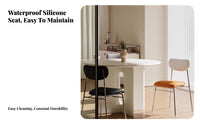 Upholstered Metal-Frame Chair Ergonomic Design Home Furniture Easy Assembly