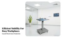 Mobile Cosmetic Trolley With Wheels Salon Rolling Cart Salon Tray Cart Braking Casters Mobile Instrument Table Sturdy And
