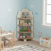 Bookcase  Sturdy Kids Bookcase  Easy to Clean House-Shaped Storage Shelf for Playroom, Classroom