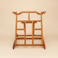 Book Stand with Dragon Carvings Tabletop Handwriting Book Stand Carved for Calligraphers, Students