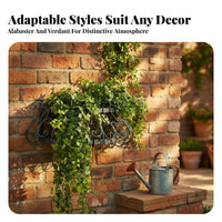 Semicircle Wall Basket Decorative Plant Holder Easy Installation for Gift Givers